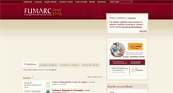 Desktop Screenshot of fumarc.com.br