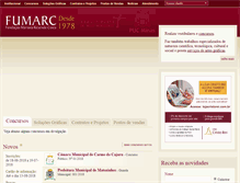 Tablet Screenshot of fumarc.com.br