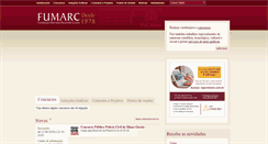 Desktop Screenshot of livraria.fumarc.com.br
